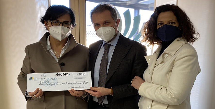 Banca Capasso sostiene l’Associazione Angela Serra per la Ricerca sul Cancro